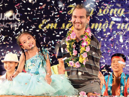 Nick Vujicic lần thứ 3 trở lại Việt Nam