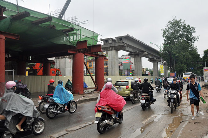  Đường sắt Cát Linh – Hà Đông thi công lại sau tai nạn