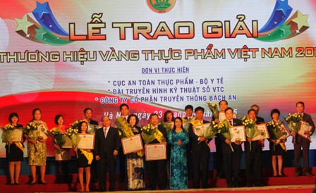 Lần đầu tiên vinh danh “Thương hiệu vàng thực phẩm Việt Nam”
