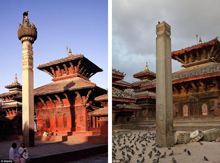Hình ảnh văn hóa - lịch sử của Nepal bị “xóa sổ” sau động đất