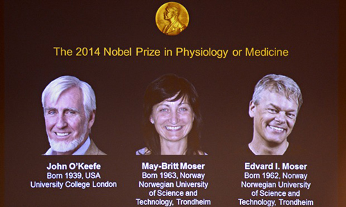 Giải Nobel y học về hệ thống GPS của não người 