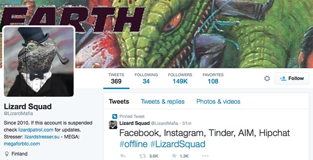 Facebook sập toàn cầu do hacker Lizard Squad?
