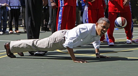Tổng thống Mỹ ưu tiên tập thể dục