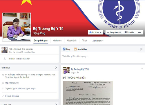 Qua Facebook, Bộ trưởng Bộ Y tế giúp gia đình liệt sỹ đảo Gạc Ma