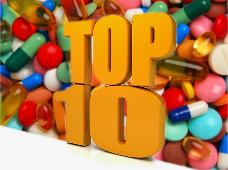 Top 10 loại thuốc được kê toa nhiều nhất tại Mỹ