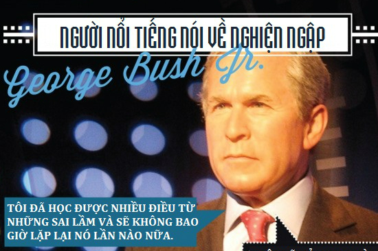 Cựu Tổng thống Mỹ Bush thừa nhận quá khứ nghiện ngập