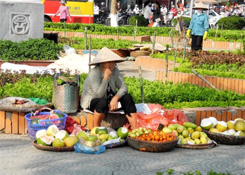 Đa số người bán hàng từ các tỉnh khác lên Hà Nội kiếm sống. Họ không có vốn, không có tay nghề nên đành mưu sinh bằng nghề này.