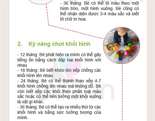 Kỹ năng bé CẦN theo từng độ tuổi - 2