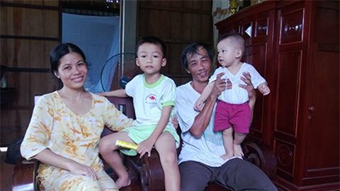 Gia đình hạnh phúc của vợ chồng anh Nguyễn Hồng Kỳ