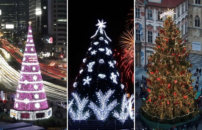 Photo: Những cây thông Noel rực rỡ nhất trên thế giới - Ảnh 1