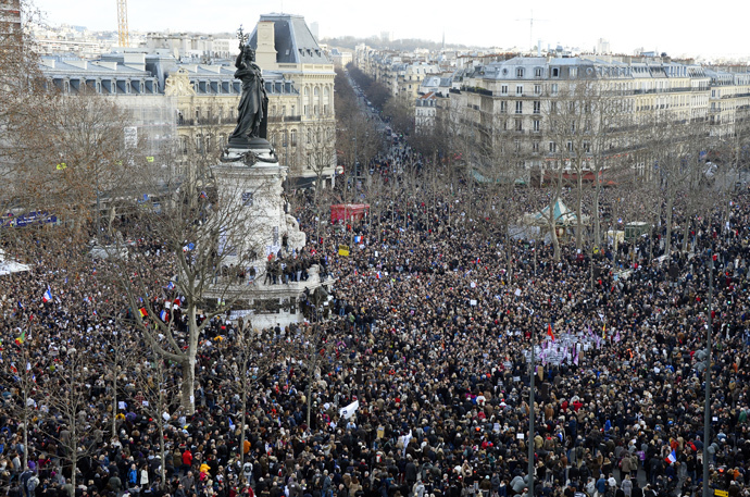 Hàng triệu người Pháp tuần hành phản đối khủng bố - Ảnh 4