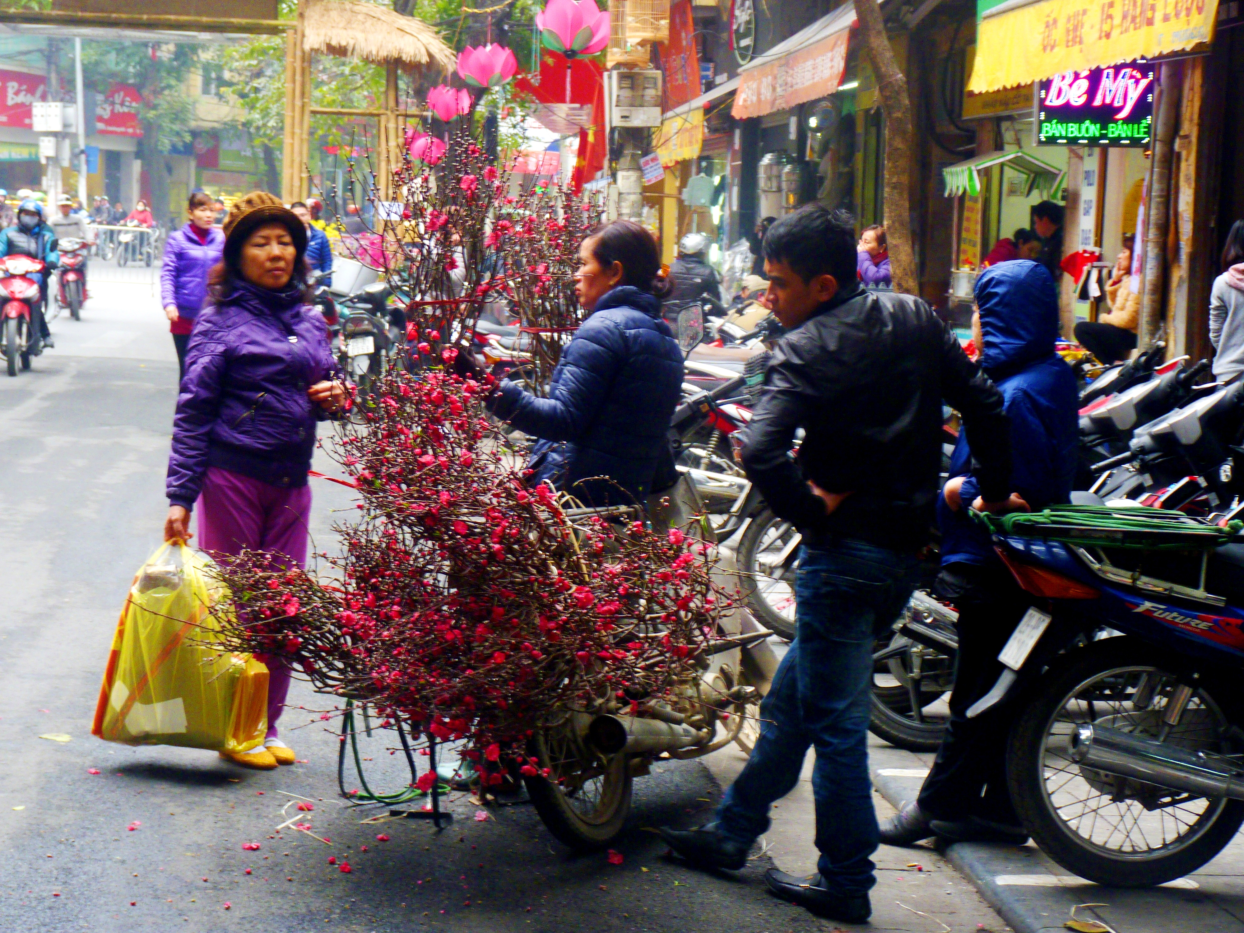 Chợ hoa Tết Hàng Lược - nét văn hóa đẹp giữa lòng Thủ đô - Ảnh 3