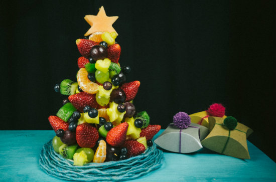 Cây thông Noel bằng hoa quả: Cho Giáng sinh ngon và đẹp - Ảnh 1